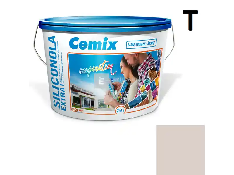 Ne maradj le Cemix 2737 SiliconOLA Extra szilikon vékonyvakolat, kapart 1,5 mm 5111 rock 25 kg