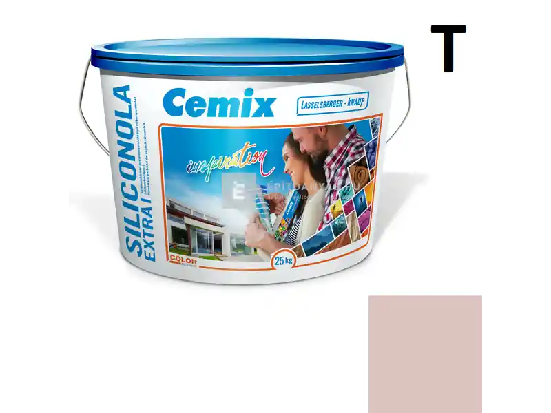 Szezonális akció Cemix 2737 SiliconOLA Extra szilikon vékonyvakolat, kapart 1,5 mm 5151 rusty 25 kg