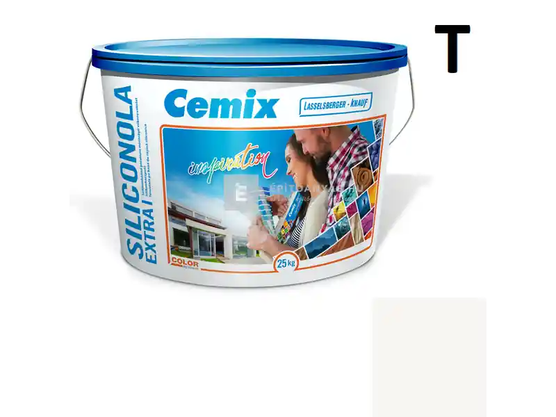 Gyors kiszállítás Cemix 2737 SiliconOLA Extra szilikon vékonyvakolat, dörzsölt 2 mm 4000 white 25 kg