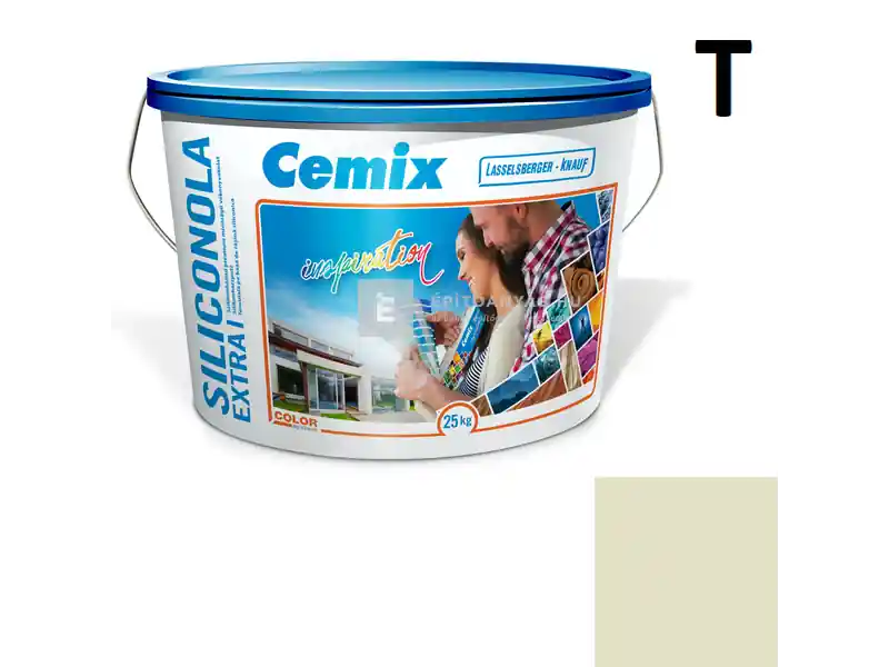 Cemix 2737 SiliconOLA Extra szilikon vékonyvakolat, dörzsölt 2 mm 4541 green 25 kg Vedd meg most