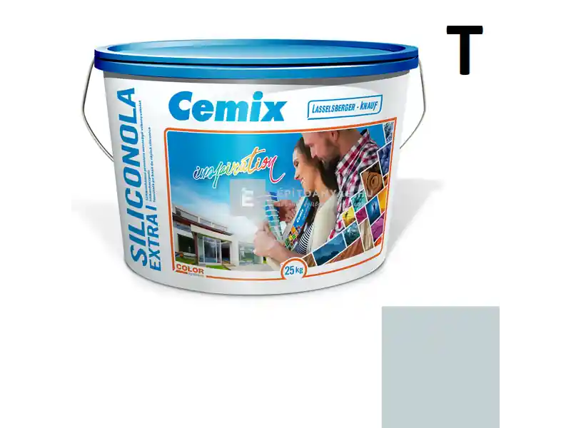 Árengedmény Cemix 2737 SiliconOLA Extra szilikon vékonyvakolat, dörzsölt 2 mm 4723 blue 25 kg