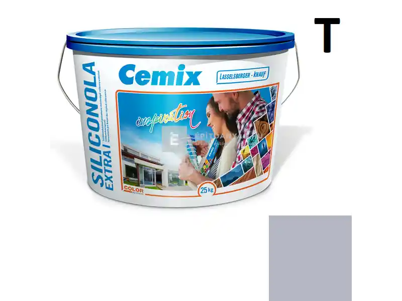 Cemix 2737 SiliconOLA Extra szilikon vékonyvakolat, dörzsölt 2 mm 4757 blue 25 kg Kiárusítás