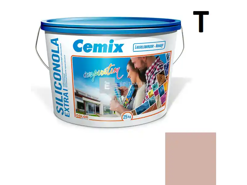 Vásárlói kedvenc Cemix 2737 SiliconOLA Extra szilikon vékonyvakolat, dörzsölt 2 mm 5143 rusty 25 kg