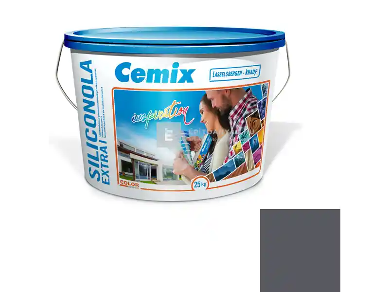 Azonnal elérhető Cemix 2737 SiliconOLA Extra szilikon vékonyvakolat, dörzsölt 2 mm 5329 rock 25 kg