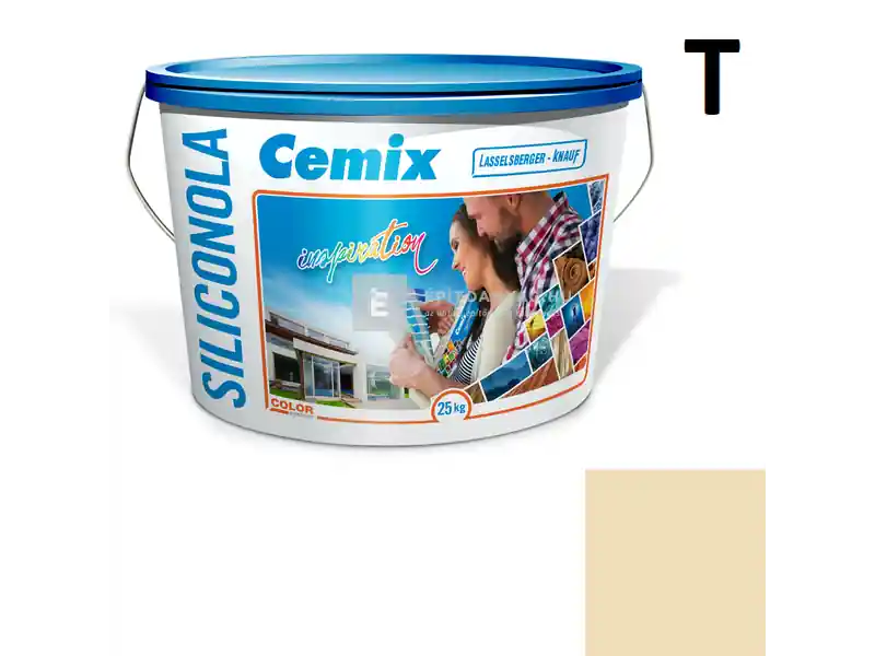 Vedd meg most Cemix 2733 SiliconOLA szilikon vékonyvakolat, kapart 1,5 mm 4353 orange 25 kg
