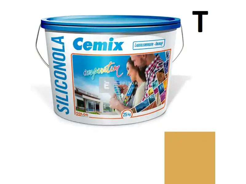 Szezonális akció Cemix 2733 SiliconOLA szilikon vékonyvakolat, kapart 1,5 mm 4377 orange 25 kg