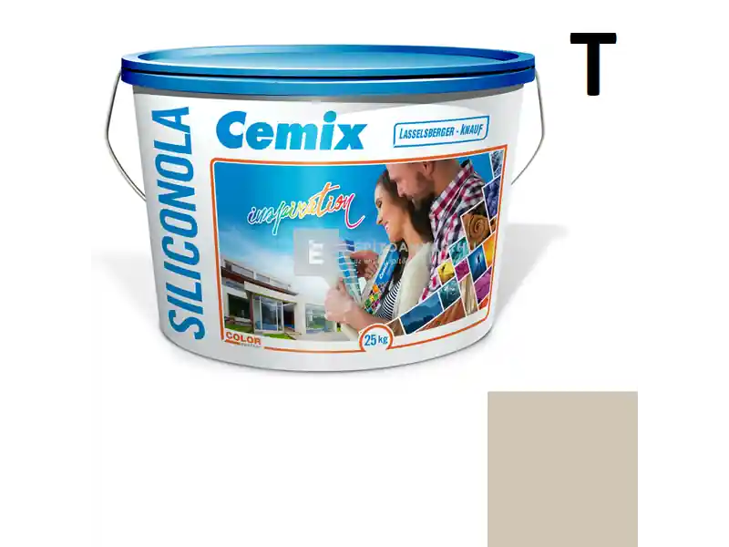 Cemix 2733 SiliconOLA szilikon vékonyvakolat, kapart 1,5 mm 4983 brown 25 kg Gyors kiszállítás