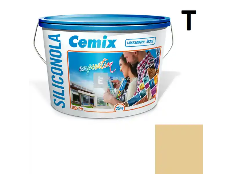 Cemix 2733 SiliconOLA szilikon vékonyvakolat, kapart 2 mm 4317 orange 25 kg Ne maradj le