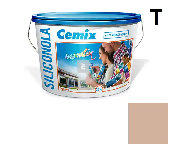 Exkluzív ajánlat Cemix 2733 SiliconOLA szilikon vékonyvakolat, kapart 2 mm 4923 brown 25 kg