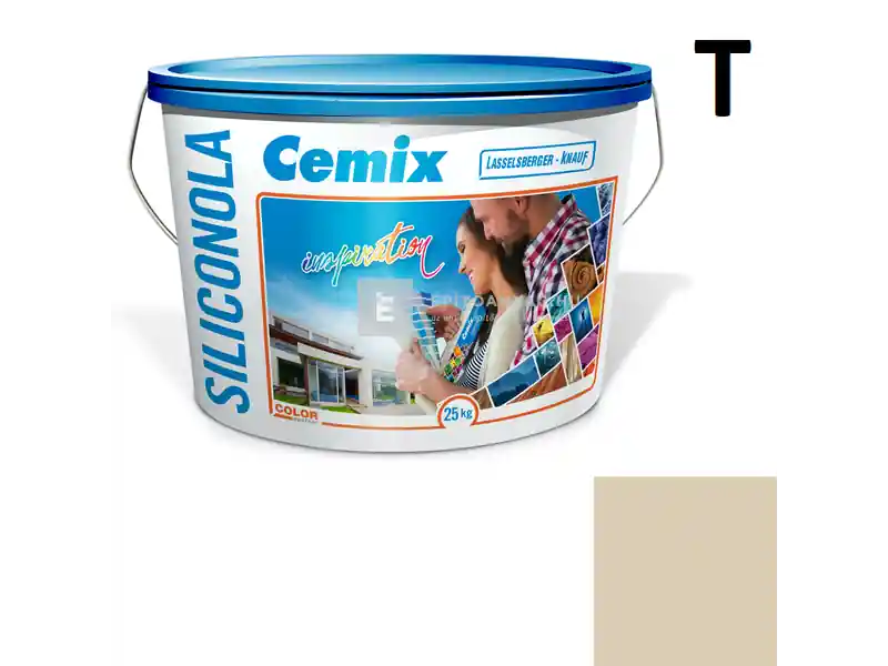 Nézd meg most Cemix 2733 SiliconOLA szilikon vékonyvakolat, kapart 2 mm 4945 brown 25 kg
