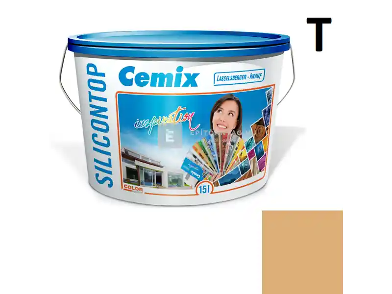 Árengedmény Cemix 2733 SiliconOLA szilikon vékonyvakolat, dörzsölt 2 mm 4337 orange 25 kg