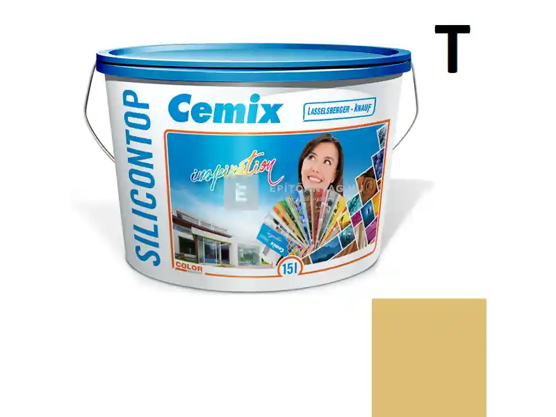 Korlátozott ajánlat Cemix 2733 SiliconOLA szilikon vékonyvakolat, dörzsölt 2 mm 4375 orange 25 kg