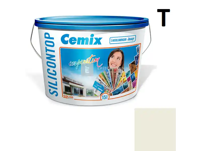 Akciós ár Cemix 2800 SiliconTOP szilikon homlokzatfesték 4191 cream 15 l