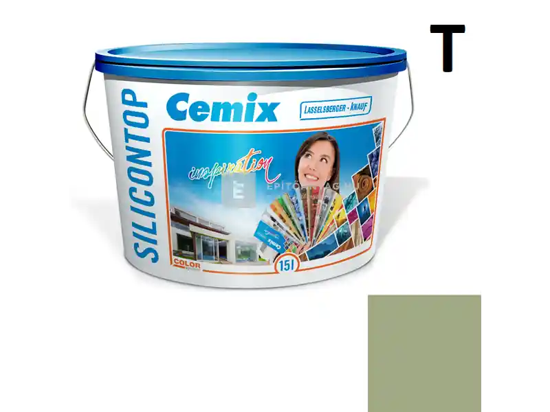 Olcsó Cemix 2800 SiliconTOP szilikon homlokzatfesték 4519 green 15 l