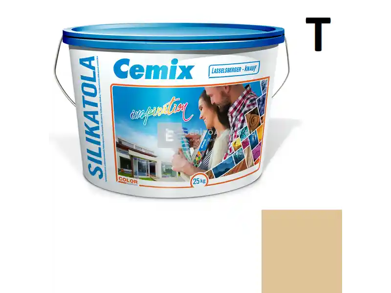 Cemix 2722 SilikatOLA szilikát vékonyvakolat, kapart 1,5 mm 4347 orange 25 kg Kedvezményes ár