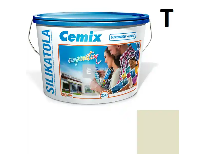 Vedd meg online Cemix 2722 SilikatOLA szilikát vékonyvakolat, kapart 1,5 mm 4541 green 25 kg