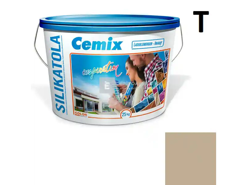 Cemix 2722 SilikatOLA szilikát vékonyvakolat, kapart 2 mm 4937 brown 25 kg Kiárusítás