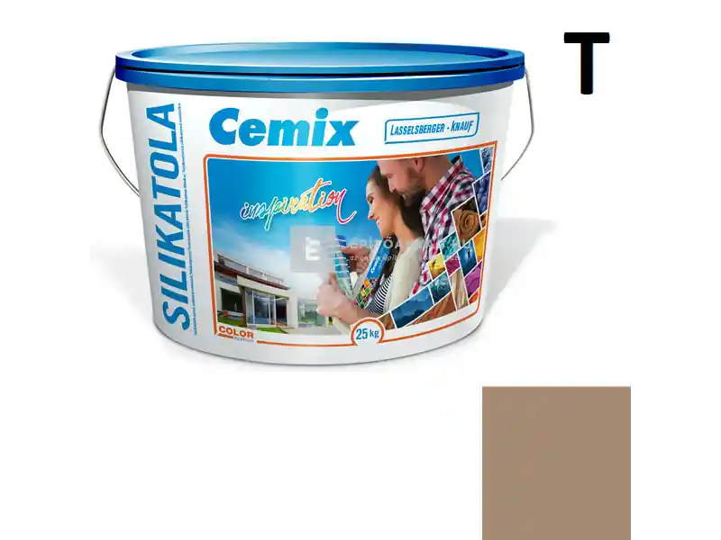 Cemix 2722 SilikatOLA szilikát vékonyvakolat, kapart 2 mm 4929 brown 25 kg Gyors kiszállítás