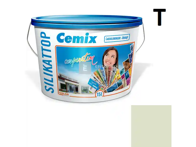 Bestseller Cemix 2801 SilikatTOP szilikát homlokzatfesték 4511 green 15 l