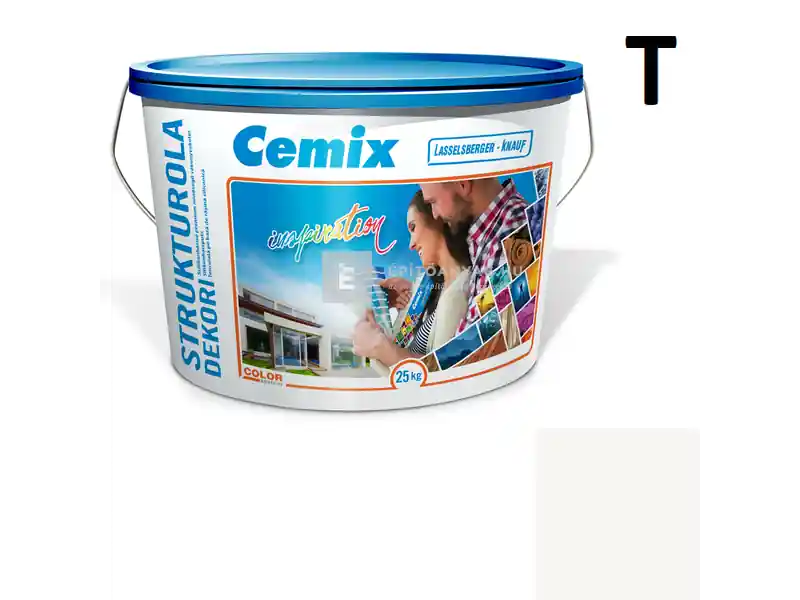 Olcsó Cemix 2704 StrukturOLA Dekor diszperziós vékonyvakolat, kapart 1,5 mm 4000 white 25 kg