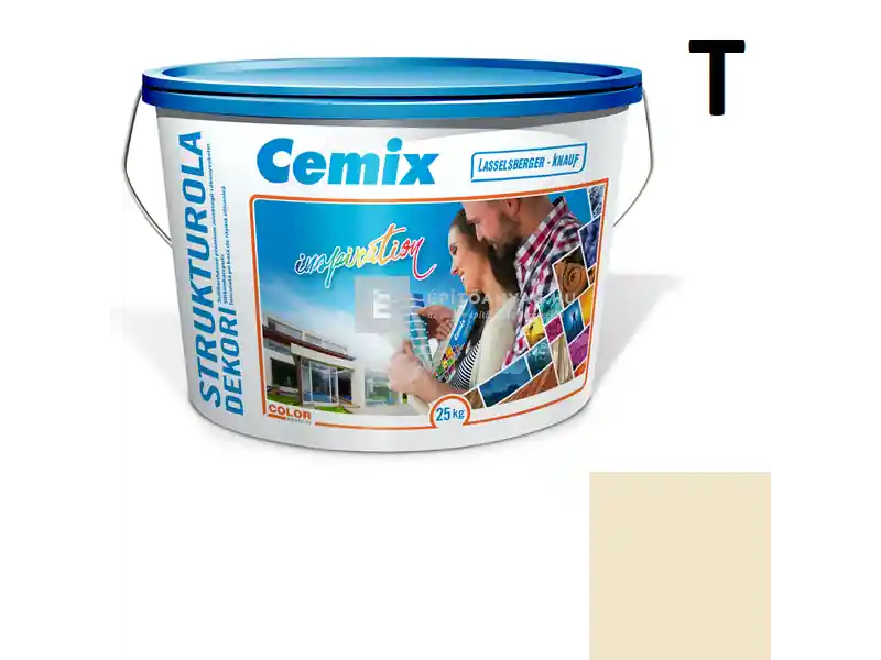 Rendeld meg most Cemix 2704 StrukturOLA Dekor diszperziós vékonyvakolat, kapart 1,5 mm 4361 orange 25 kg