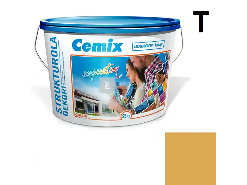 Expressz kézbesítés Cemix 2704 StrukturOLA Dekor diszperziós vékonyvakolat, kapart 1,5 mm 4377 orange 25 kg