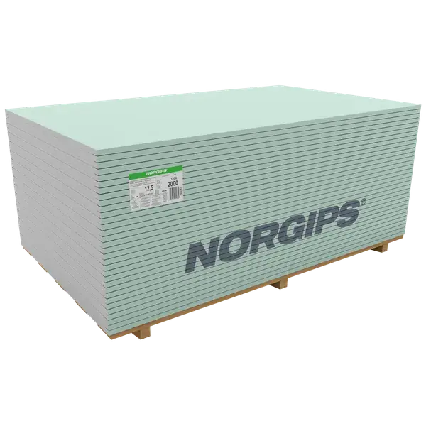Biztonságos fizetés Norgips Gipszkarton GKBI 12,5 mm impregnált 2,4 m²
