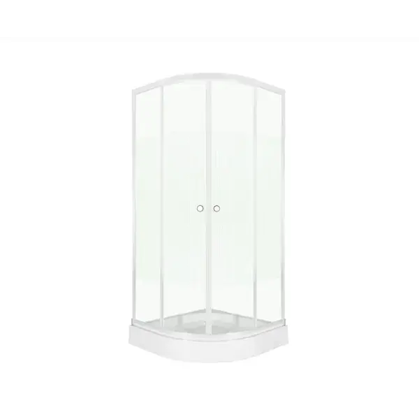 Különleges ajánlat Sanimix 22.1502 íves zuhanykabin zuhanytálcával 90x90 cm