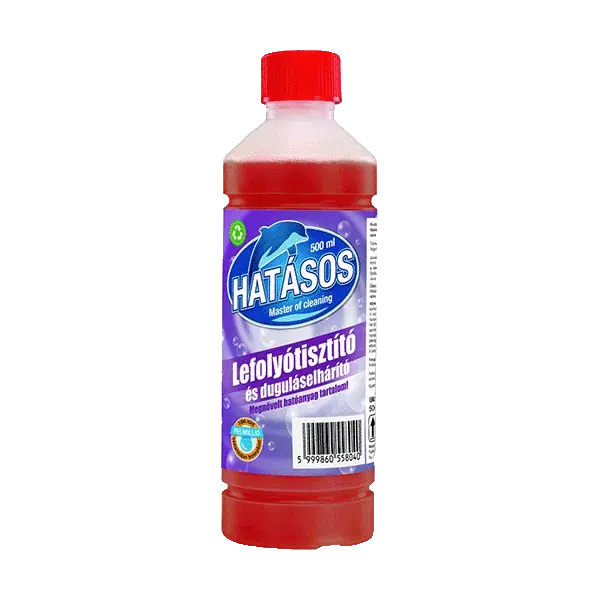 Hatásos lefolyótisztó és duguláselhárító 500 ml Biztonságos fizetés