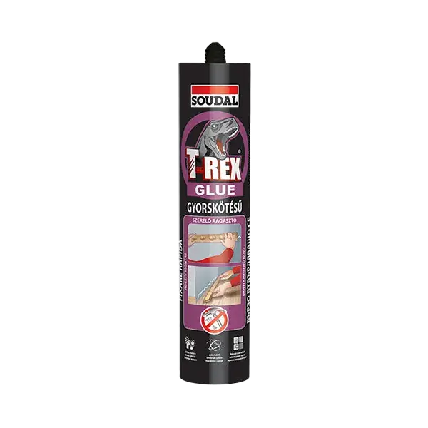 Soudal T-Rex lila gyorskötésű szerelőragasztó 380g Gyors kiszállítás