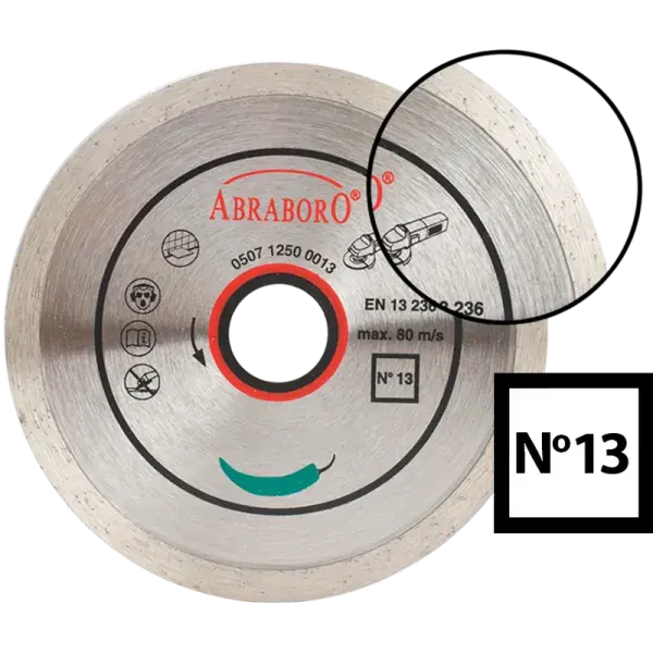 Abraboro Csempevágó gyémánttárcsa No.13, 115x1,8x22mm Ajánlat