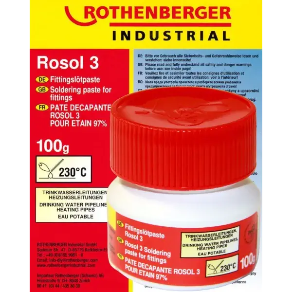 Korlátozott ajánlat Rothenberger Rosol 3S forrasztó paszta 100g