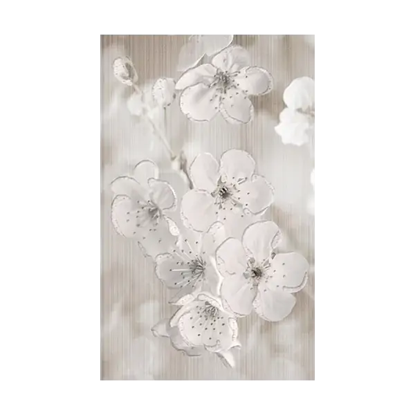 Zalakerámia Harmony F42185 25x40cm fényes elefántcsont színű dekorcsempe Akciós ár