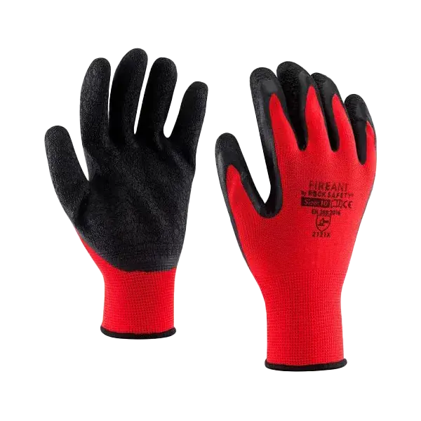 Expressz szállítás Rock Safety Poliészter szerelőkesztyű latex tenyérnyomással 8