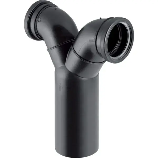 Geberit PE kettős csatlakozó ív 90° fali WC-hez: d=110mm, d1=110mm Szuper akció