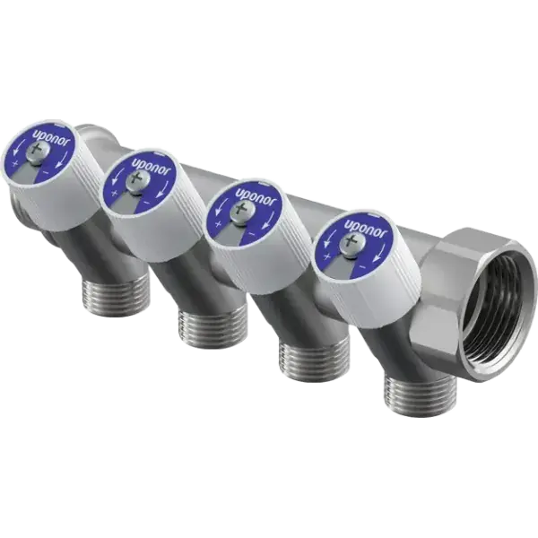 Uponor Uni-C osztó külmenetes csonkokkal 1"MT/FT 4x1/2" - Nem rendelhető Utolsó esély