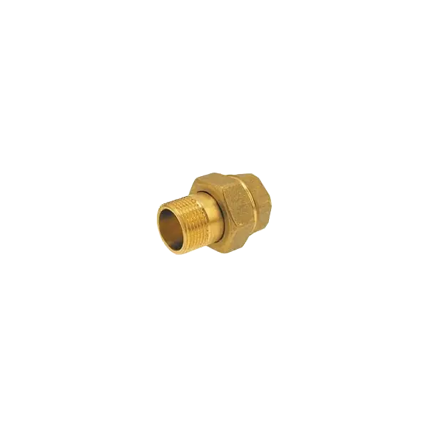 Sárgaréz hollander egyenes, lapos tömítéssel kb 5/4" Árengedmény