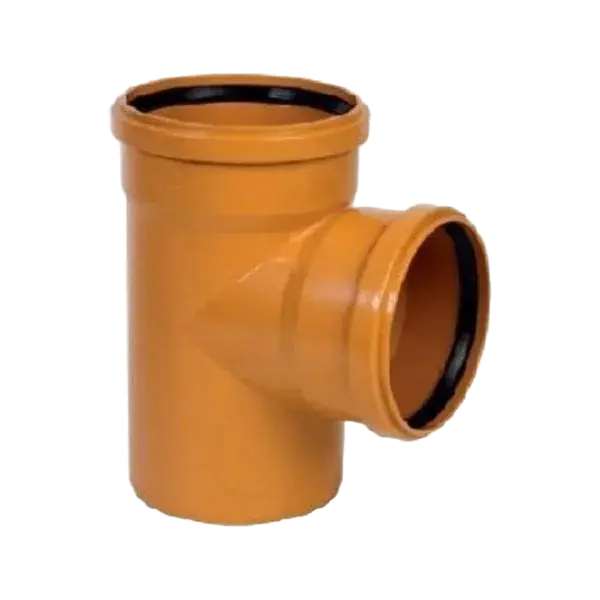 PVC KGAE 125/125/87° csatorna egál T-idom Szuper akció