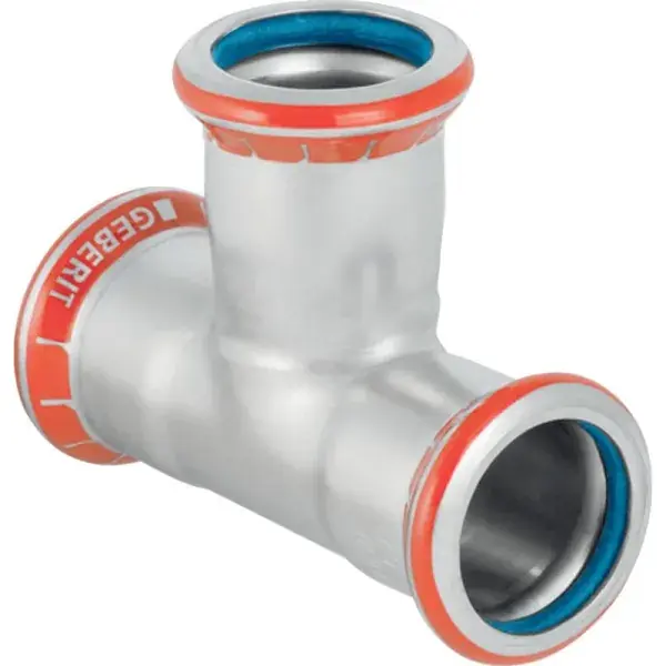 Geberit Mapress szénacél egál T-idom (FKM kék): d=22mm Olcsóbb