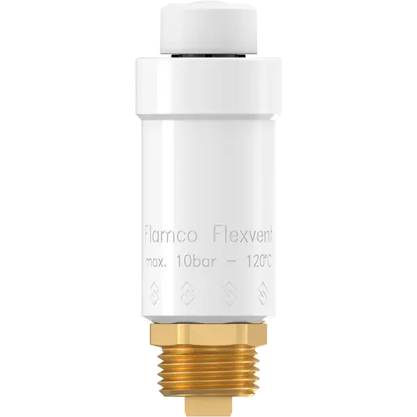Expressz kézbesítés Flamco Flexvent fehér, automata légtelenítő szelep 1/2"