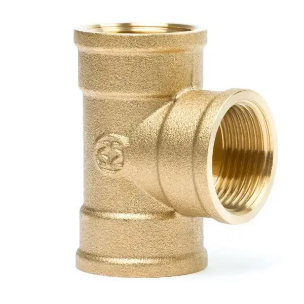 Népszerű Sárgaréz egál T-idom 6/4"
