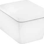Végkiárusítás Hansgrohe EluPura Q WC szett, Fali rögzítésű WC 540, AquaFall Flush, és fedél SoftClose és QuickRelease funkciókkal, Fehér 60293450