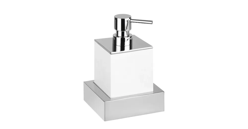 Expressz kézbesítés SAPHO BEMETA GAMMA fali szappanadagoló, 115x115x95mm, 200ml, króm/fehér (XS104W)