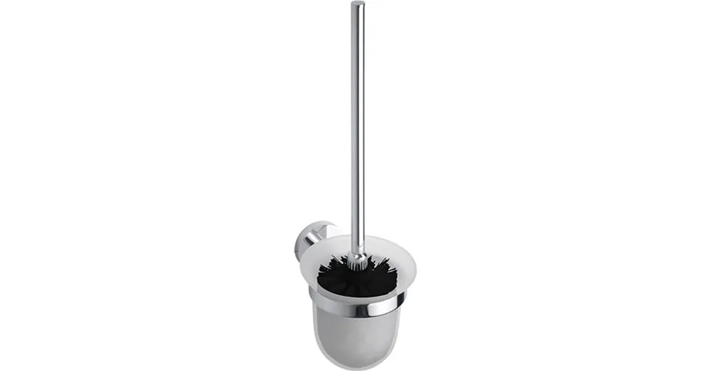 Ajánlat SAPHO BEMETA OMEGA Fali WC kefetartó, üveg, fekete kefe, 95x370x140mm, króm (104113017) (XR300)