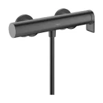 Árengedmény Hansgrohe Vivenis Egykaros zuhanycsaptelep falsíkon kívüli szereléshez Szálcsiszolt Fekete Króm 75620340