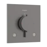 Ajánlat Hansgrohe Ecostat Comfort E Falsík alatti termosztát, 2 funkciós Szálcsiszolt Fekete Króm 33711340