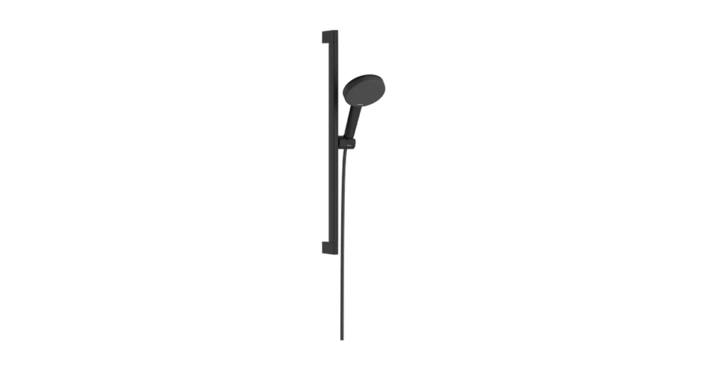 Alacsony ár Hansgrohe Raindance Alive Select S Zuhanyszett 125, 3jet, EcoSmart, Unica E Puro 65 zuhanyrúddal és zuhanytartóval Matt Fekete 24600670