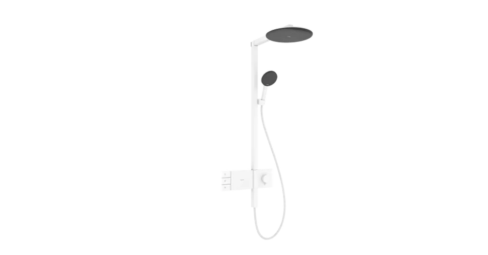 Hansgrohe Raindance Alive S Showerpipe 300, 2jet, ShowerSelect Comfort Matt Fehér 24595700 Biztonságos fizetés