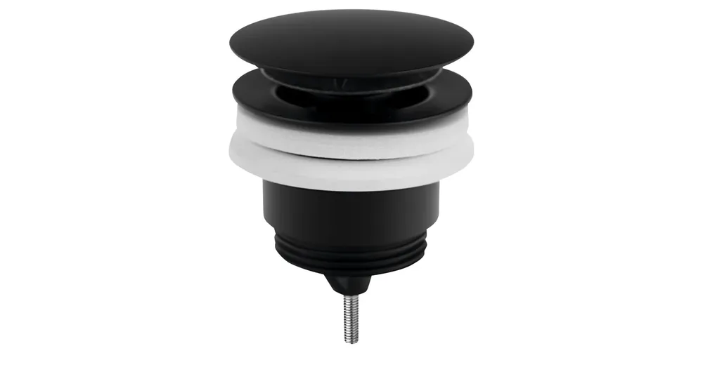 Újdonság SAPHO OMP TEA klik-klak mosdólefolyó, 5/4“, 10-45mm, matt fekete (7532.310.5X)
