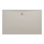 Prémium LAUFEN LAUFEN PRO Zuhanytálca, Marbond kompozit anyagból, extra lapos, téglalap alakú, kivezetés a hosszú oldalon, Matt Bézs H2119551860001